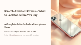 Scratch Resistant Covers : Qwertycasers