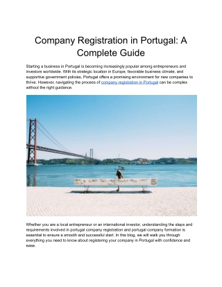 Company Registration in Portugal_ A Complete Guide