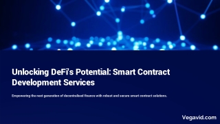 Unlocking DeFi's Potential: Smart Contract Development Services