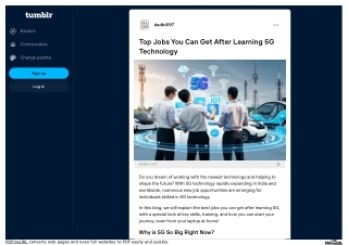 Top Jobs You Can Get After Learning 5G Technology
