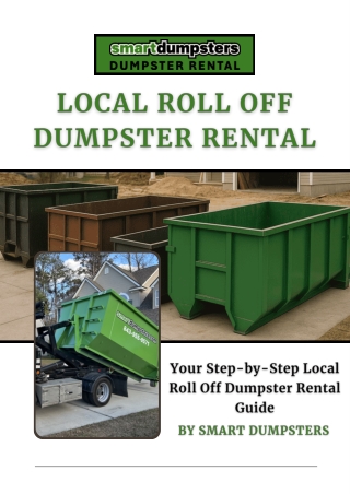 Your Step-by-Step Local Roll Off Dumpster Rental Guide