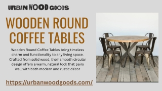 Sustainable and Stylish Wooden Round Coffee Tables – Urban Wood Goods
