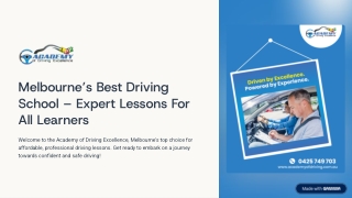 Melbourne’s Best Driving School – Expert Lessons For All Learners