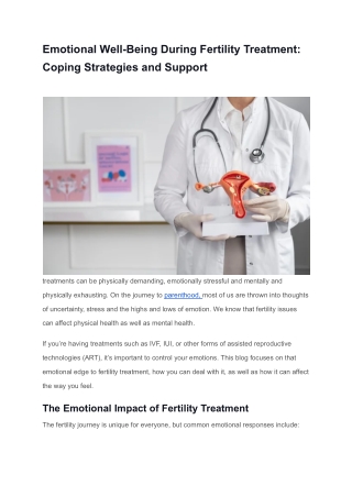 Emotional Well-Being During Fertility Treatment_ Coping Strategies and Support