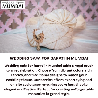 Wedding Safa for Barati in Mumbai – Stylish & Royal Look