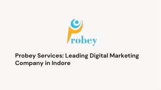Probey Services- Leading Digital Marketing Company in Indore