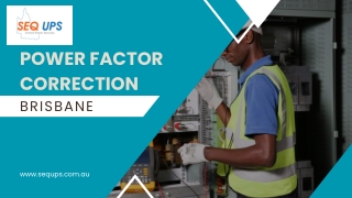 Power factor correction brisbane
