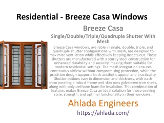 Residential - Breeze Casa Windows