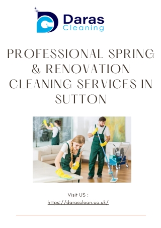 Professional Spring & Renovation Cleaning Services PDF