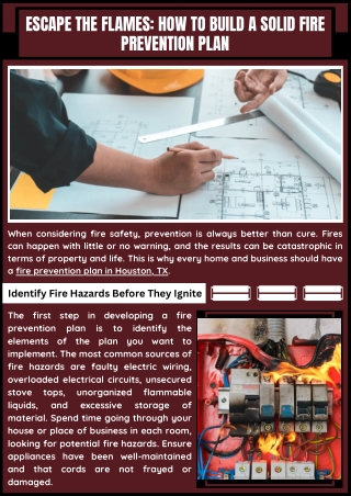 Fire Prevention and Safety Planning