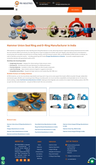 India’s Trusted Hammer Union Seal Supplier