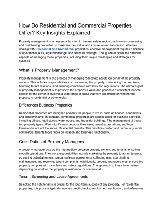 How Do Residential and Commercial Properties Differ_ Key Insights Explained