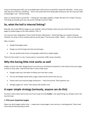 Internal Linking Strategy Every Website Needs