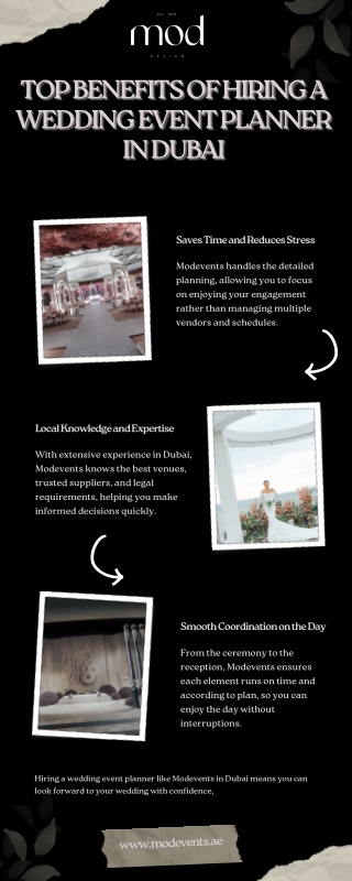 Top Benefits of Hiring a Wedding Event Planner in Dubai