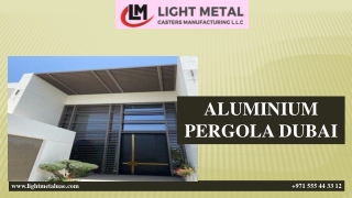 ALUMINIUM PERGOLA DUBAI
