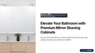 Elevate Your Bathroom with Premium Mirror Shaving Cabinets