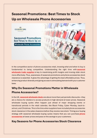 Unlock the Secret to Bigger Margins in Phone Accessories!