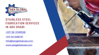 Stainless Steel Fabrication in Abu Dhabi