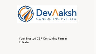 CSR Consulting Firm in Kolkata – DevAaksh Consulting for Impactful CSR.pdf