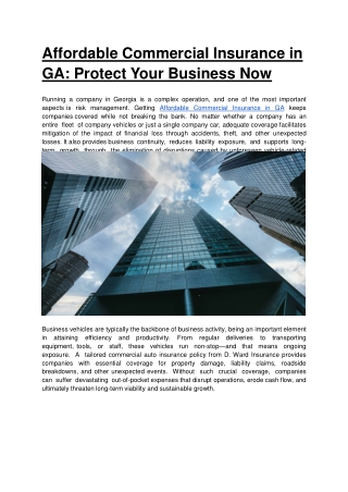 Affordable Commercial Insurance in GA_ Protect Your Business Now