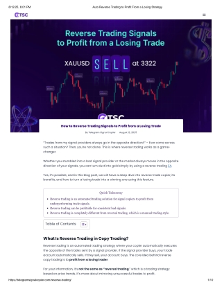 How to Reverse Trading Signals to Profit from a Losing Trade pdf