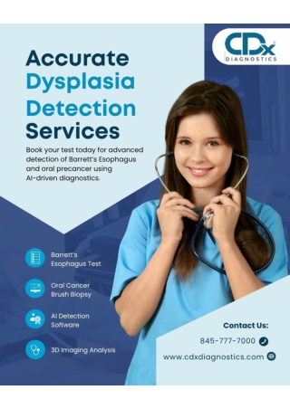 Barrett's dysplasia detection EGD