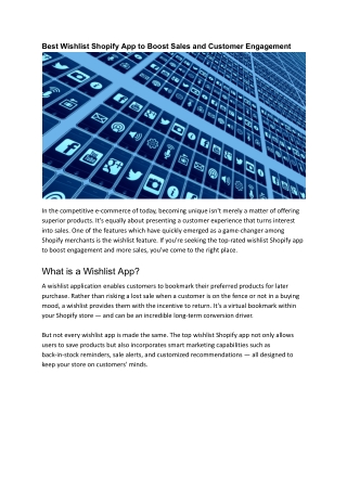 Best Wishlist Shopify App to Increase Sales and Customer Engagement