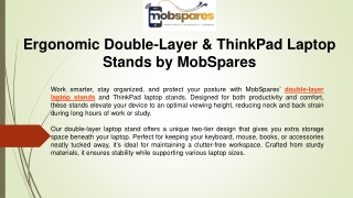 Ergonomic Double-Layer & ThinkPad Laptop Stands by MobSpares