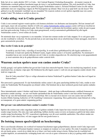 Wat gebeurt er na 6 maanden Cruks?