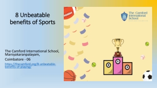 8 Unbeatable benefits of Sports