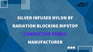 Silver Infused Nylon RF Radiation Blocking Ripstop Conductive Fabric Manufacturer