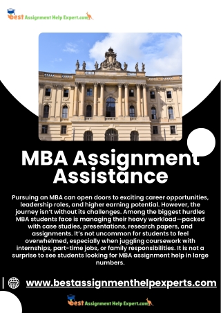 MBA Assignment Assistance
