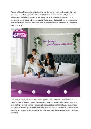 Dream N Sleep Mattress – The Secret to My Best Sleep Ever