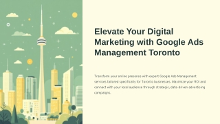 Why is Google Ads Management in Toronto Essential for Your Business Growth