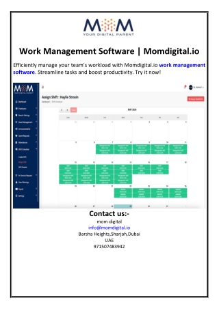 Work Management Software | Momdigital.io