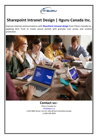 Sharepoint Intranet Design | Itguru Canada Inc.