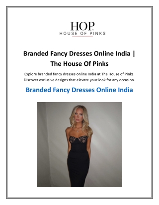 Branded Fancy Dresses Online India