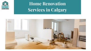 Home Renovation Services in Calgary