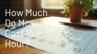 How Much Do Movers Cost Per Hour
