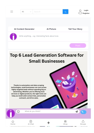 Top 6 Lead Generation SoftwareTools for Small Businesses
