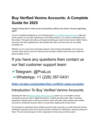 How to Safely Buy Verified Venmo Account Online