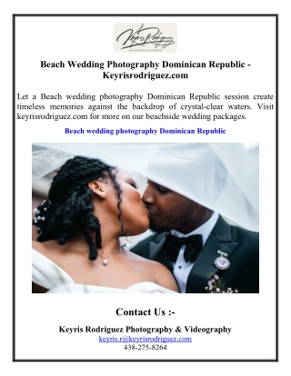 Beach Wedding Photography Dominican Republic - Keyrisrodriguez.com