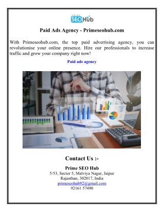 Paid Ads Agency - Primeseohub.com