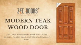 Modern Teak Wood Door Manufacturers