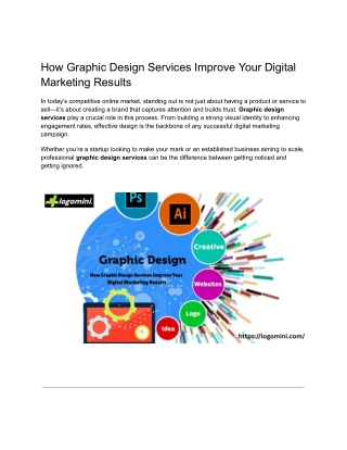 How Graphic Design Services Improve Your Digital Marketing Results