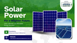 Solar Power for a Brighter Future | Advanced Solar & Batteries