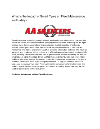 What Is the Impact of Smart Tyres on Fleet Maintenance and Safety (1)
