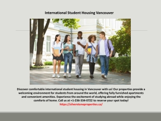 Vancouver Student Dormitory Options