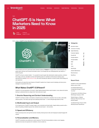 ChatGPT-5 Is Here What Marketers Need to Know in 2025
