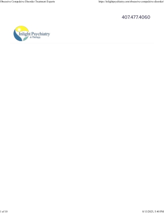 Obsessive Compulsive Disorder Treatment Experts